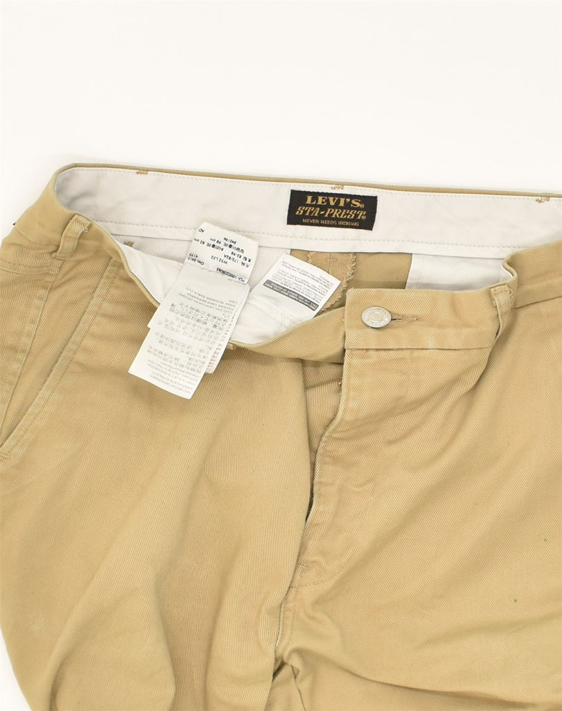 LEVI'S Mens Slim Chino Trousers W32 L32 Beige Cotton | Vintage Levi's | Thrift | Second-Hand Levi's | Used Clothing | Messina Hembry 