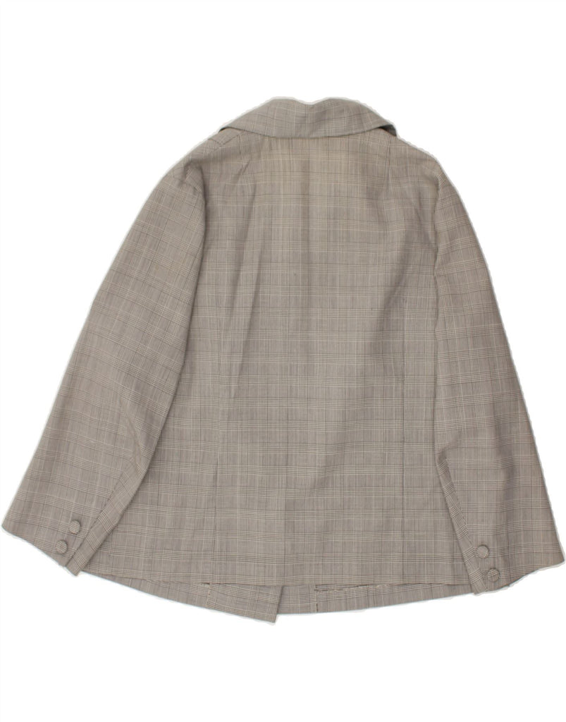 VINTAGE Womens 5 Button Blazer Jacket UK 12 Medium Grey Check | Vintage Vintage | Thrift | Second-Hand Vintage | Used Clothing | Messina Hembry 