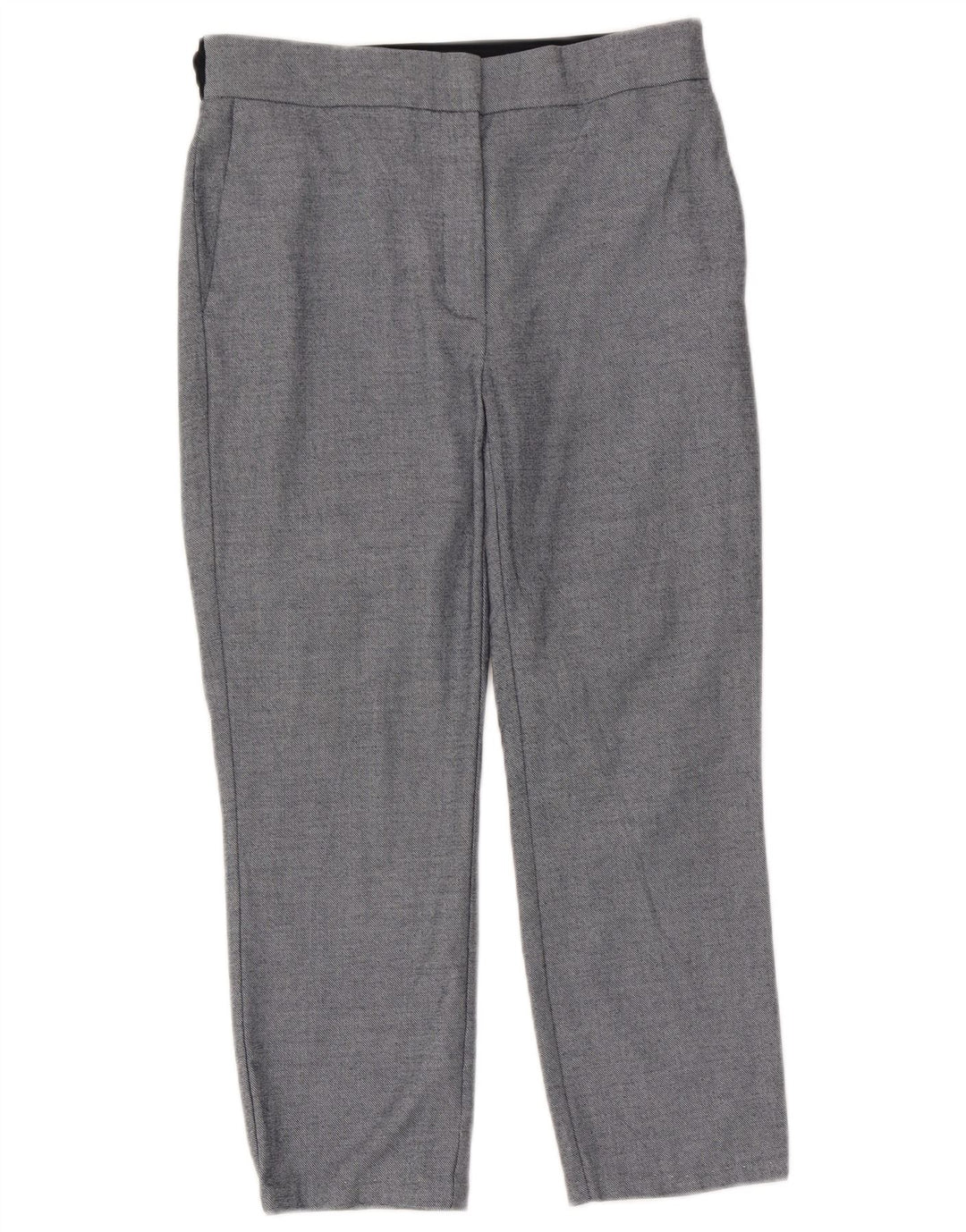 Zara Womens Capri Trousers Large W30 L23 Blue Polyester