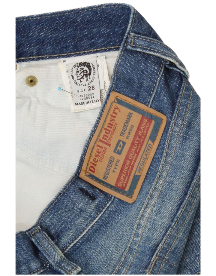 Diesel Womens Straight Jeans W28 L32 Blue Cotton