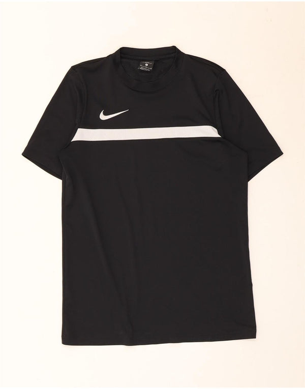 Nike Mens Dri Fit T-Shirt Top Medium Black Colourblock