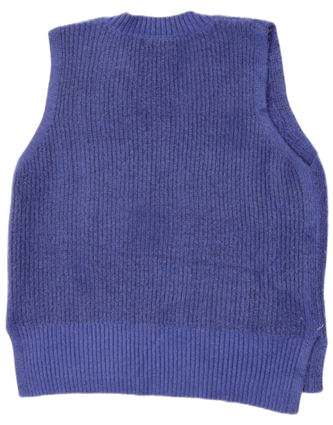 Marks & Spencer Womens Vest Tank Top UK 16 Large Blue Polyester