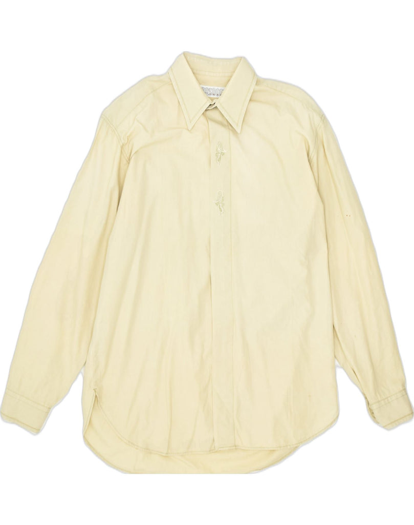 CASSUCI Mens Shirt Large Yellow | Vintage | Thrift | Second-Hand | Used Clothing | Messina Hembry 