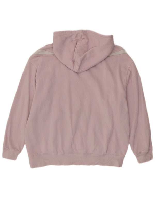Nike Womens Graphic Oversized Hoodie Jumper UK 14 Medium Pink Colourblock