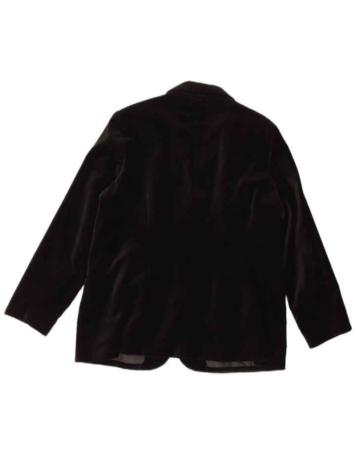 Womens 2 Button Velvet Blazer Jacket UK 22 3XL