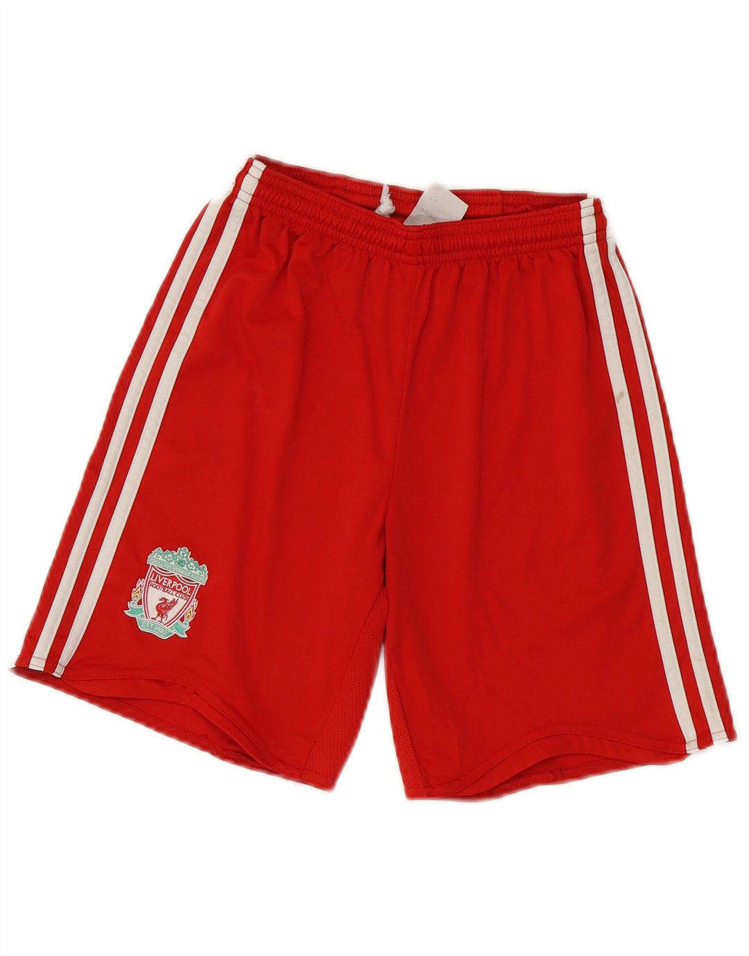ADIDAS Boys Liverpool Graphic Sport Shorts 11-12 Years Red Polyester