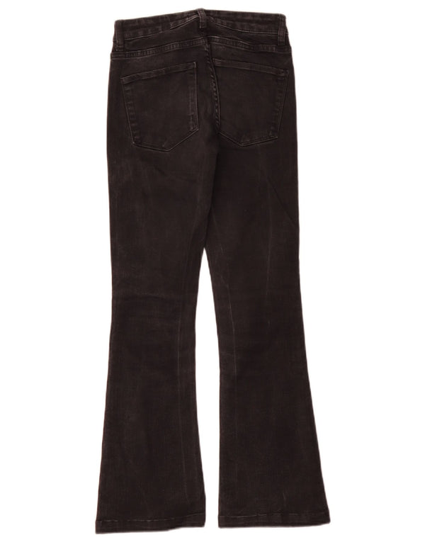 Zara Womens Flared Jeans EU 34 2XS W24 L28 Black