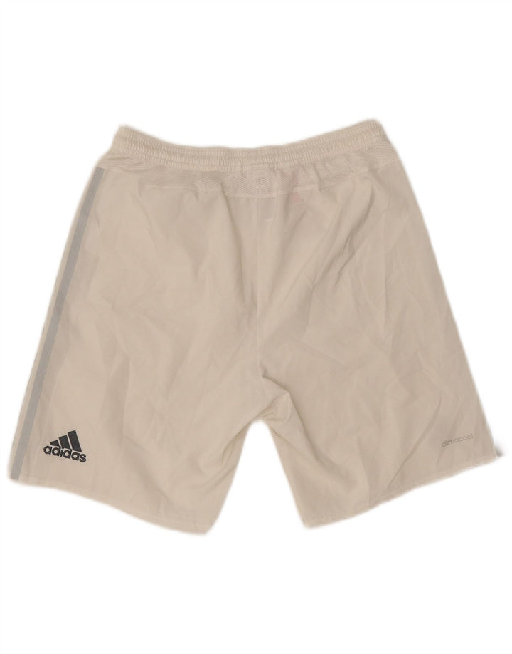 Adidas Boys Climacool Sport Shorts 13-14 Years  White Polyester