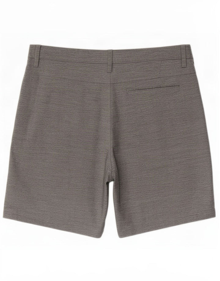 Hurley Mens Chino Shorts Large W34 Grey Flecked Polyester