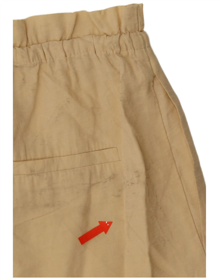 Zara Womens Hot Pants UK 4 XS W24 Beige Modal