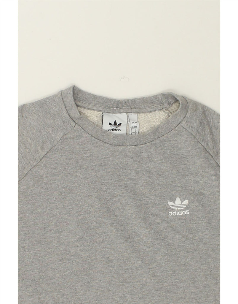 ADIDAS Mens Sweatshirt Jumper Large Grey Cotton | Vintage Adidas | Thrift | Second-Hand Adidas | Used Clothing | Messina Hembry 