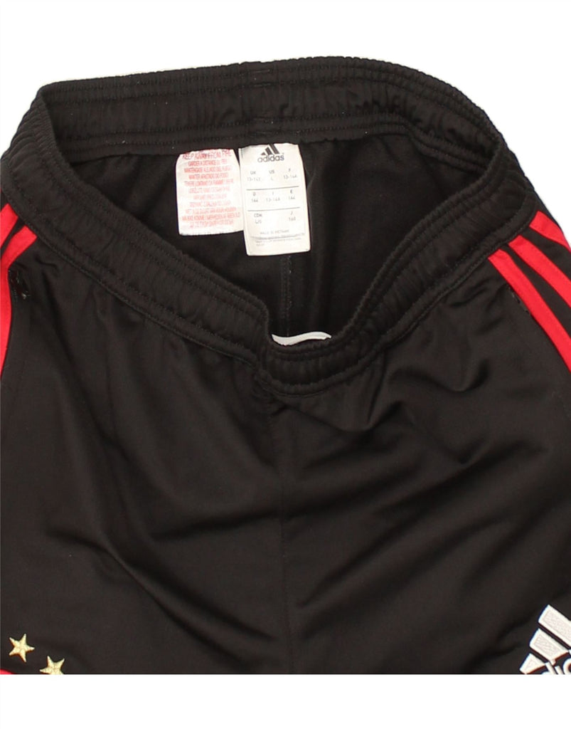 ADIDAS Boys Ajax Tracksuit Trousers Joggers 13-14 Years Black Polyester | Vintage Adidas | Thrift | Second-Hand Adidas | Used Clothing | Messina Hembry 