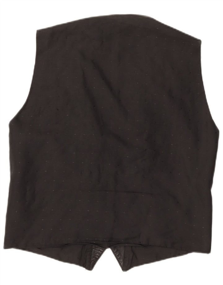 Vintage Mens Waistcoat Medium Black