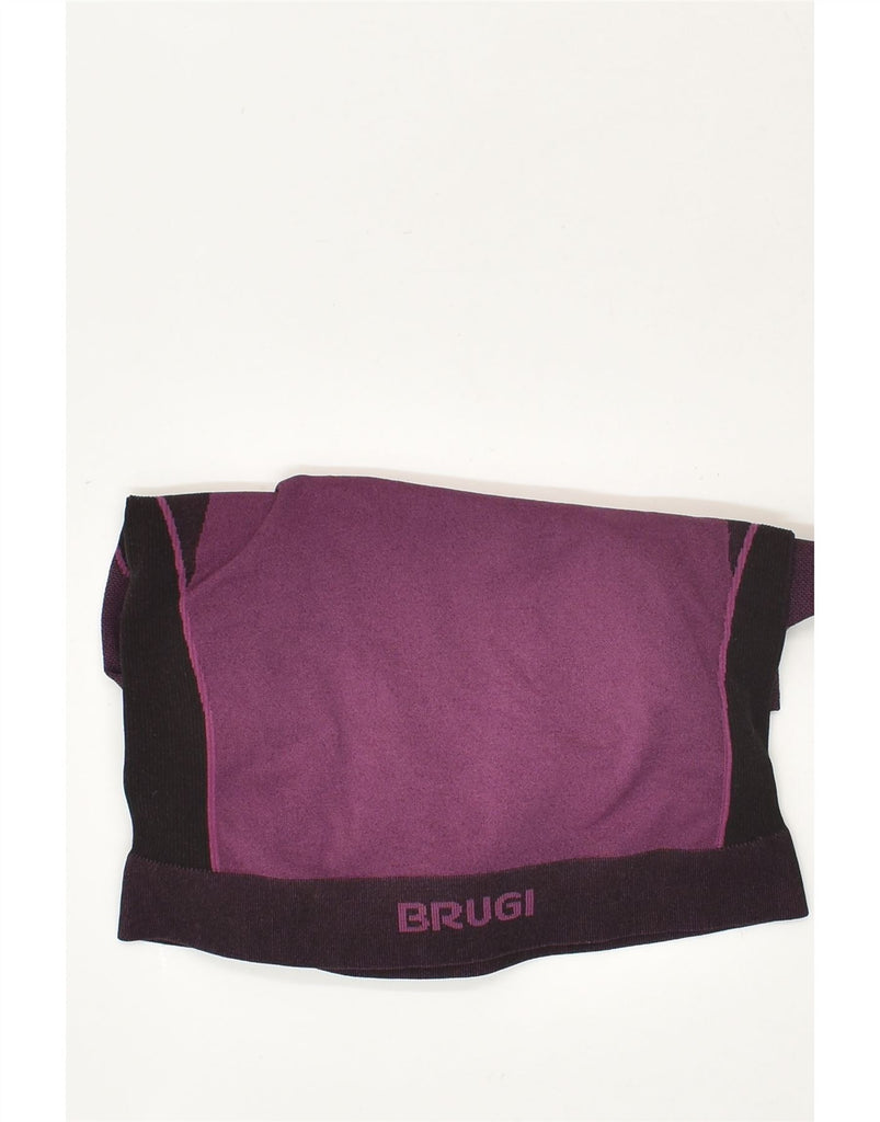 BURGHI Girls Top Long Sleeve 11-12 Years Purple Colourblock Polyester | Vintage Burghi | Thrift | Second-Hand Burghi | Used Clothing | Messina Hembry 