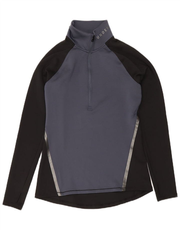 Under Armour Womens Graphic Pullover Tracksuit Top UK 12 Medium Black