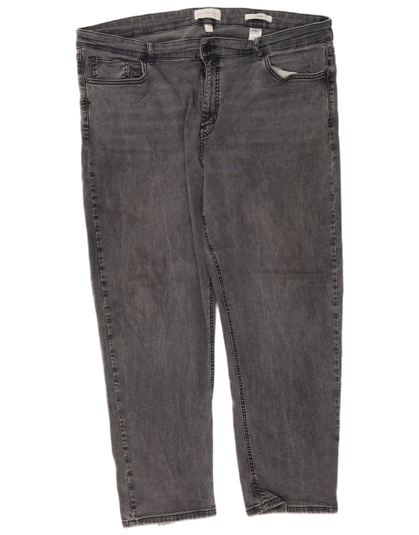 Marks & Spencer Womens Per Una Straight Jeans UK 22 3XL W42 L28 Grey