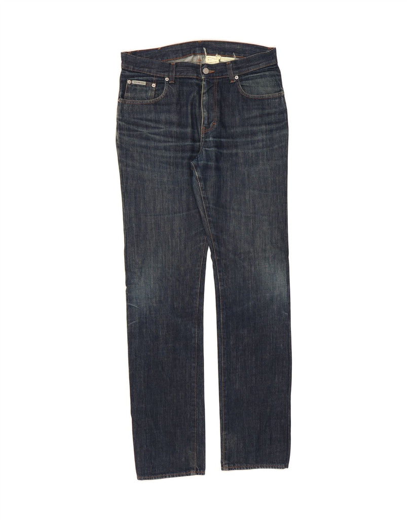 CALVIN KLEIN Mens Straight Jeans W32 L34 Blue Cotton Vintage Calvin Klein and Second-Hand Calvin Klein from Messina Hembry 