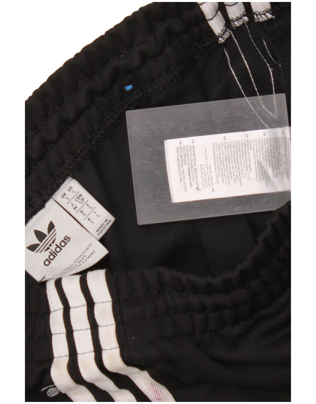 ADIDAS Mens Tracksuit Trousers Joggers Small  Black Polyester