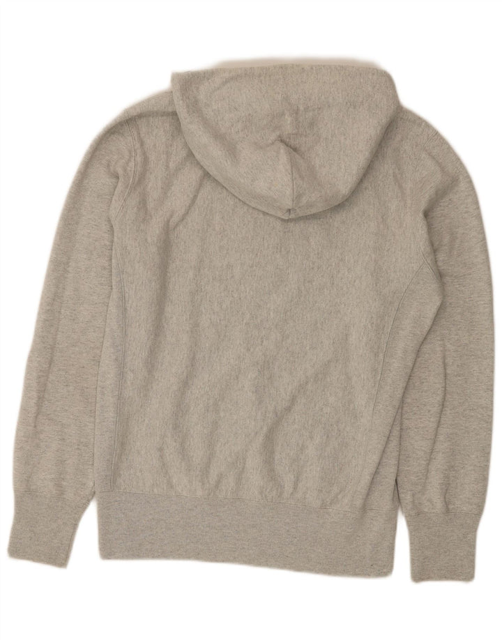 Champion Mens Hoodie Jumper Large Grey Flecked Cotton