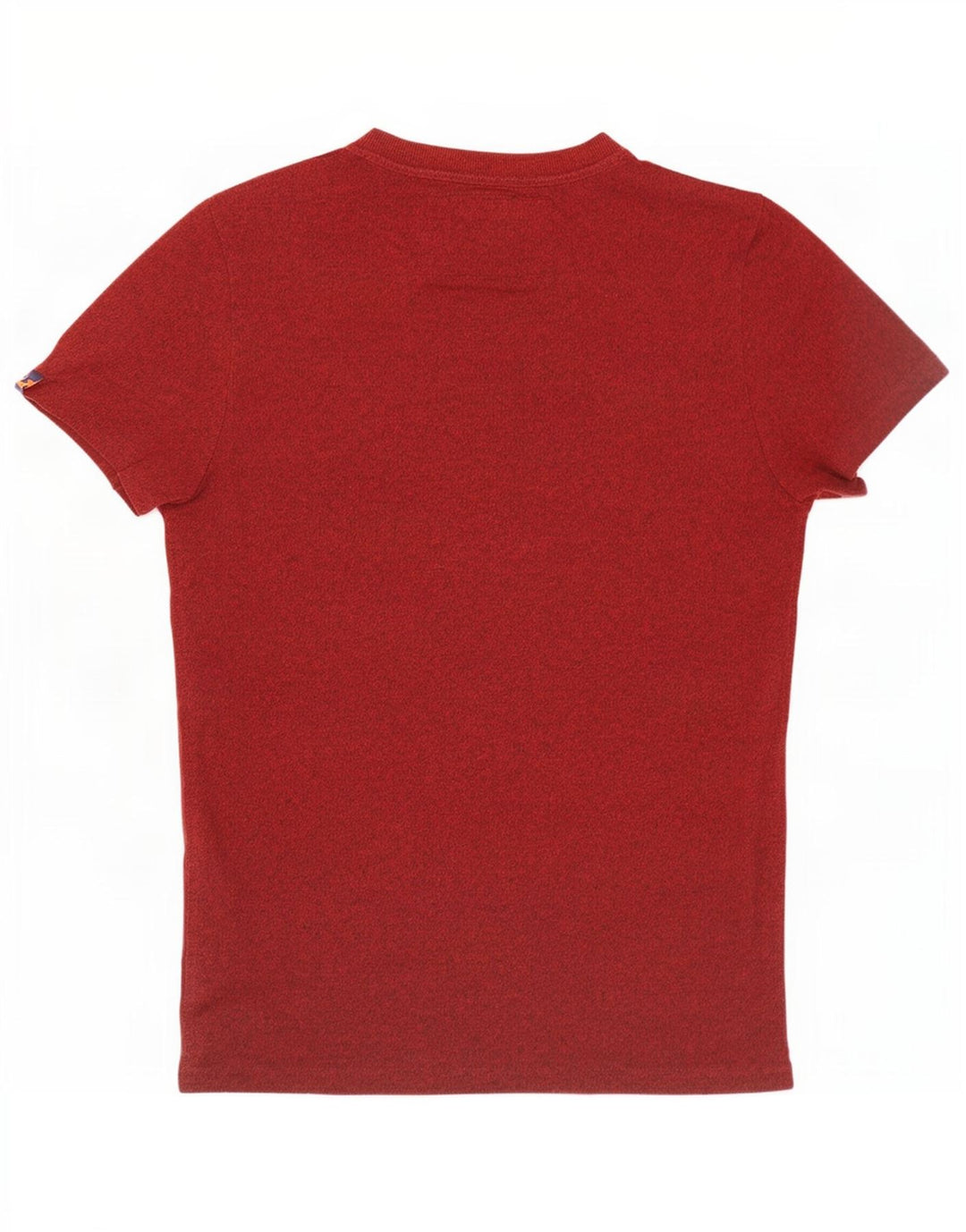 Superdry Mens Graphic T-Shirt Top Large Maroon Flecked Cotton