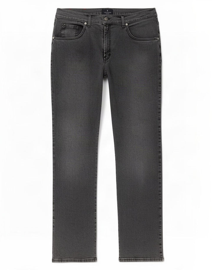 Trussardi Mens Straight Jeans W36 L34 Grey Cotton