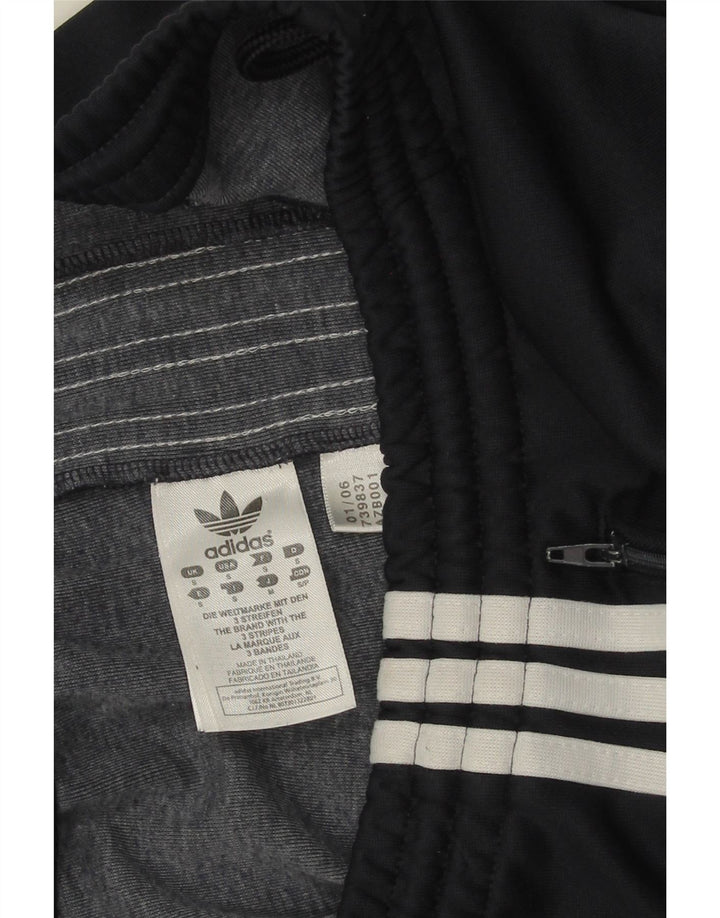 Adidas Mens Graphic Tracksuit Trousers Small  Black Polyester