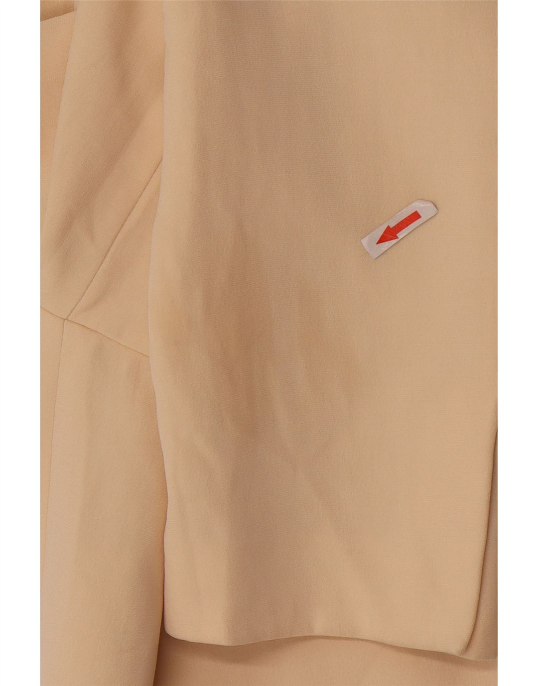 Zara Womens 2 Button Oversized Blazer Jacket UK 10 Small Beige Polyester