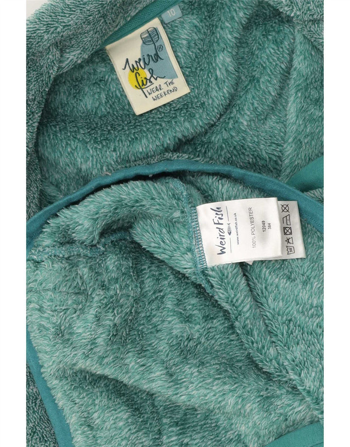 Weird Fish Womens Fleece Jacket UK 10 Small Green Polyester