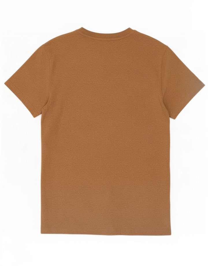 Superdry Mens T-Shirt Top Large Beige Cotton