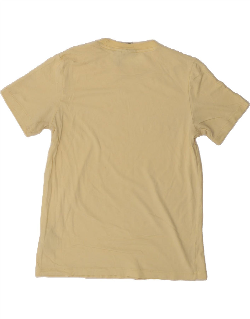 ADIDAS Womens Graphic T-Shirt Top UK 10 Small  Yellow Cotton Vintage Adidas and Second-Hand Adidas from Messina Hembry 