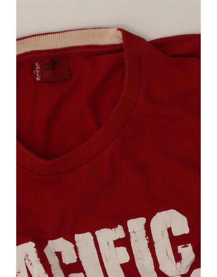 Levi's Mens Graphic T-Shirt Top Large Red