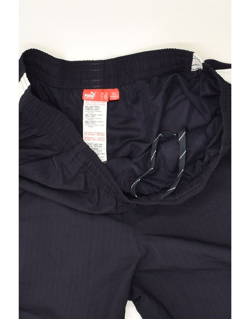 PUMA Mens Tracksuit Trousers XL Navy Blue Polyester | Vintage Puma | Thrift | Second-Hand Puma | Used Clothing | Messina Hembry 