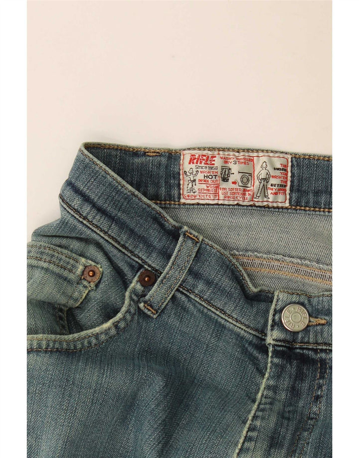 Rifle Womens Straight Jeans W32 L32 Blue