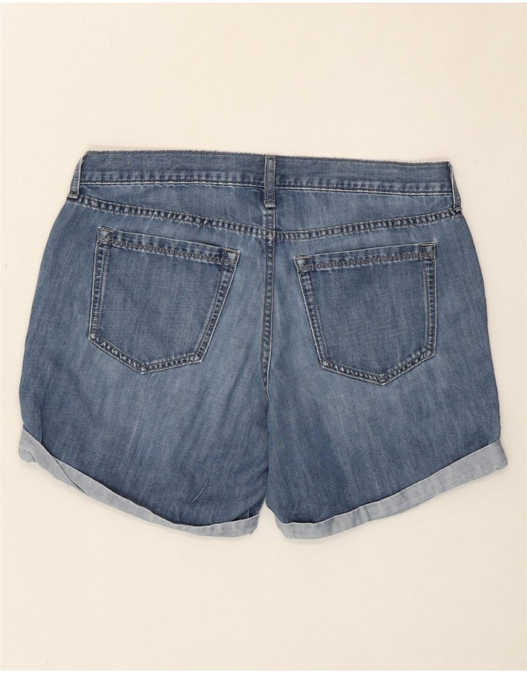 EDDIE BAUER Womens Denim Shorts US 8 Medium W32  Blue Vintage Eddie Bauer and Second-Hand Eddie Bauer from Messina Hembry 