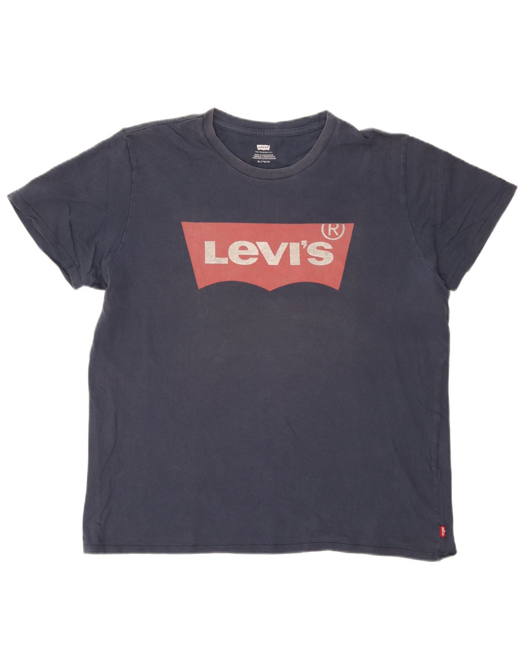 Levi's Mens Graphic T-Shirt Top XL Navy Blue Cotton