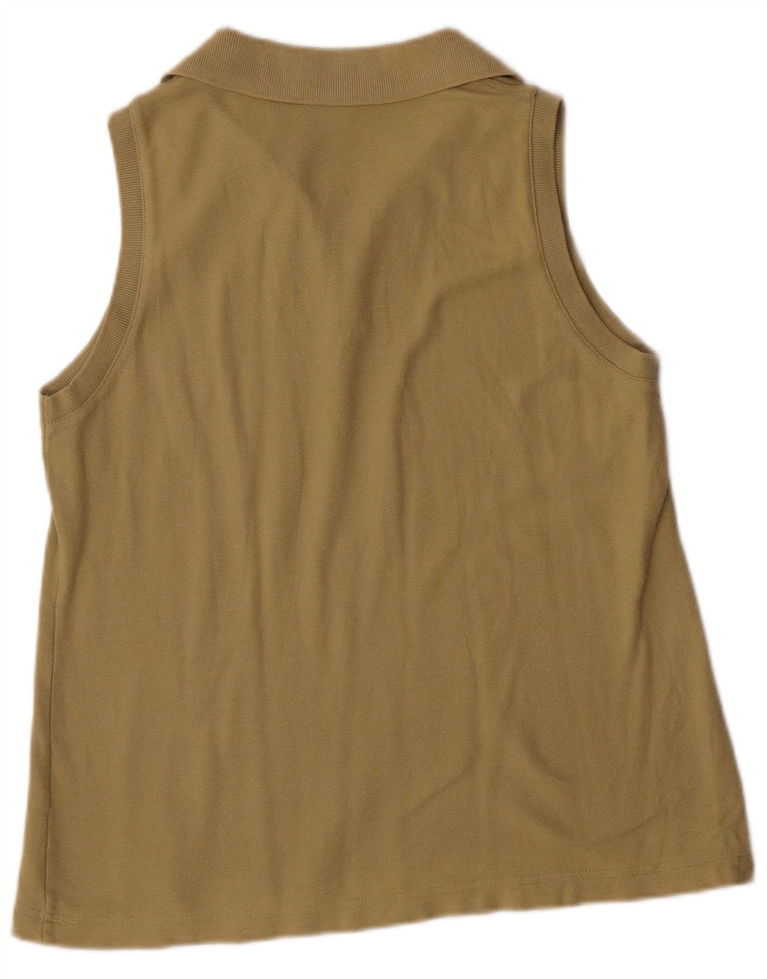 FILA Womens Sleeveless Polo Shirt IT 48 XL Khaki