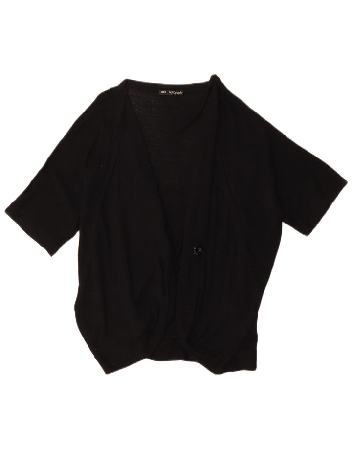 Marks & Spencer Womens Autograph Cardigan Sweater UK 16 Large Black