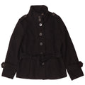 Zara Womens Military Jacket UK 18 XL Black Polyester