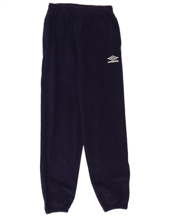 UMBRO Mens Velour Tracksuit Trousers Joggers Medium  Navy Blue