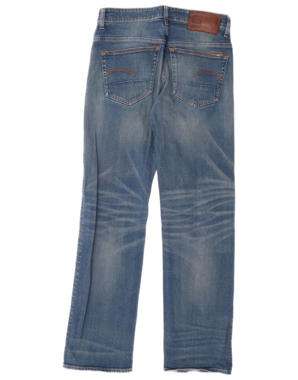 G-Star Mens Straight Jeans W28 L29 Blue Cotton