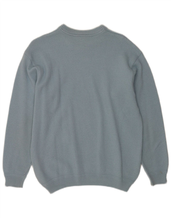 Lacoste Mens Crew Neck Jumper Sweater Size 5 Large Blue