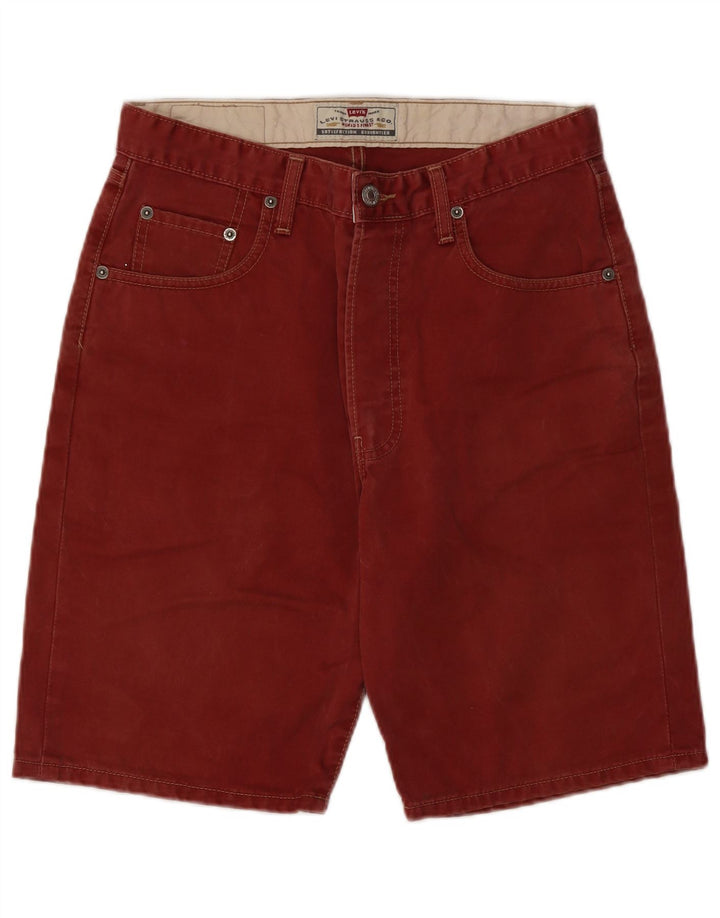 LEVI'S Mens 476 Denim Shorts W31 Medium Red Cotton