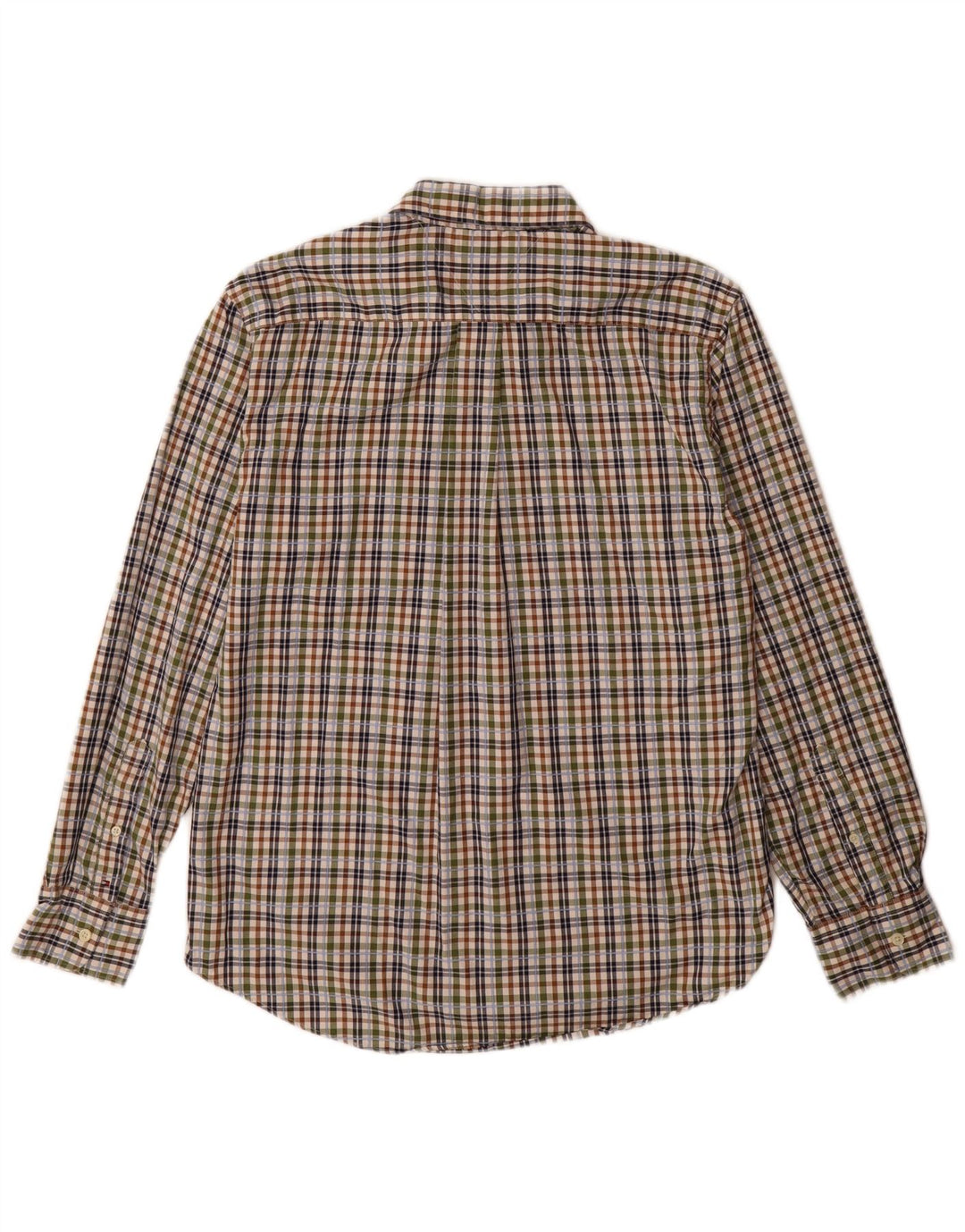 Tommy Hilfiger Mens Slim Fit Flannel Shirt Large Multicoloured Check