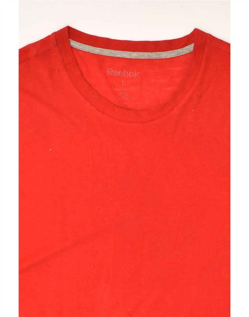 REEBOK Mens T-Shirt Top Large Red Cotton | Vintage Reebok | Thrift | Second-Hand Reebok | Used Clothing | Messina Hembry 