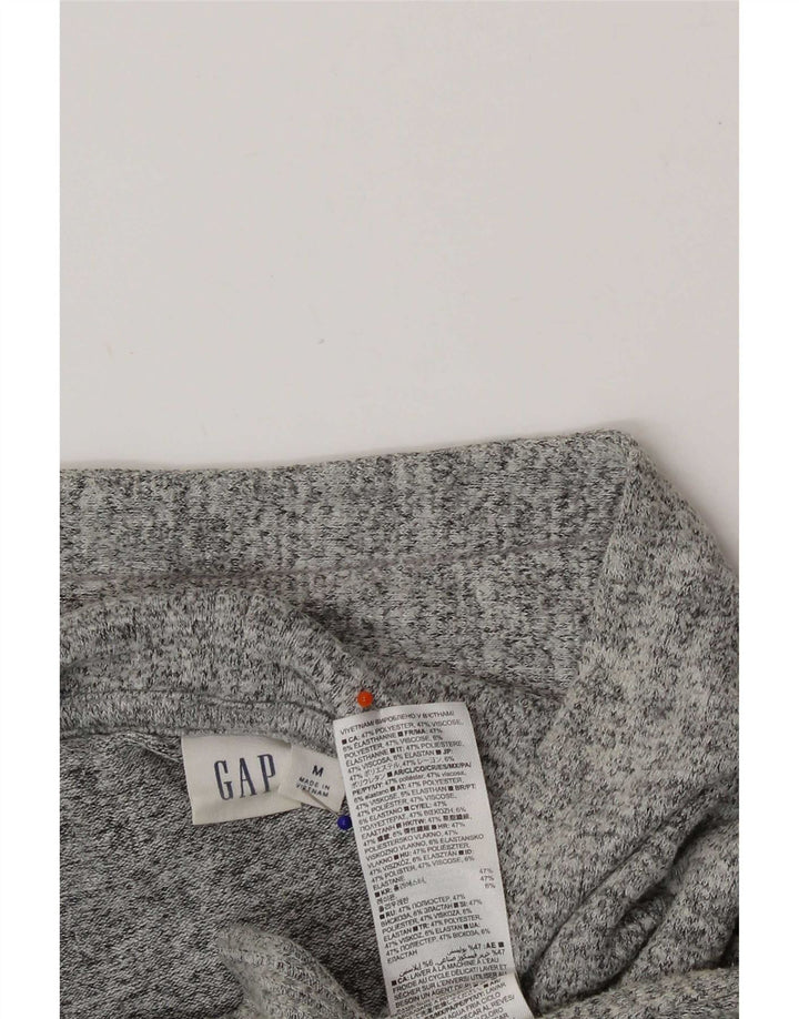 Gap Womens Oversized Sweatshirt Jumper UK 14 Medium Grey Flecked Polyester