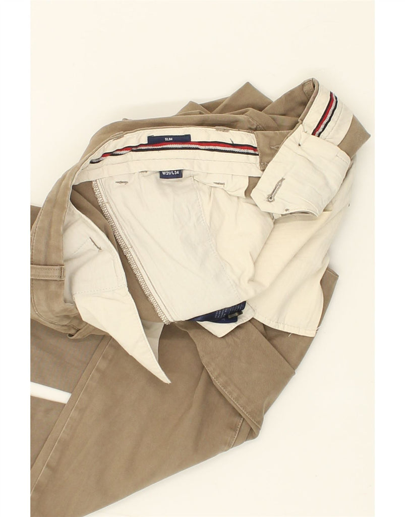 GANT Mens Slim Chino Trousers W31 L34 Beige Cotton | Vintage Gant | Thrift | Second-Hand Gant | Used Clothing | Messina Hembry 