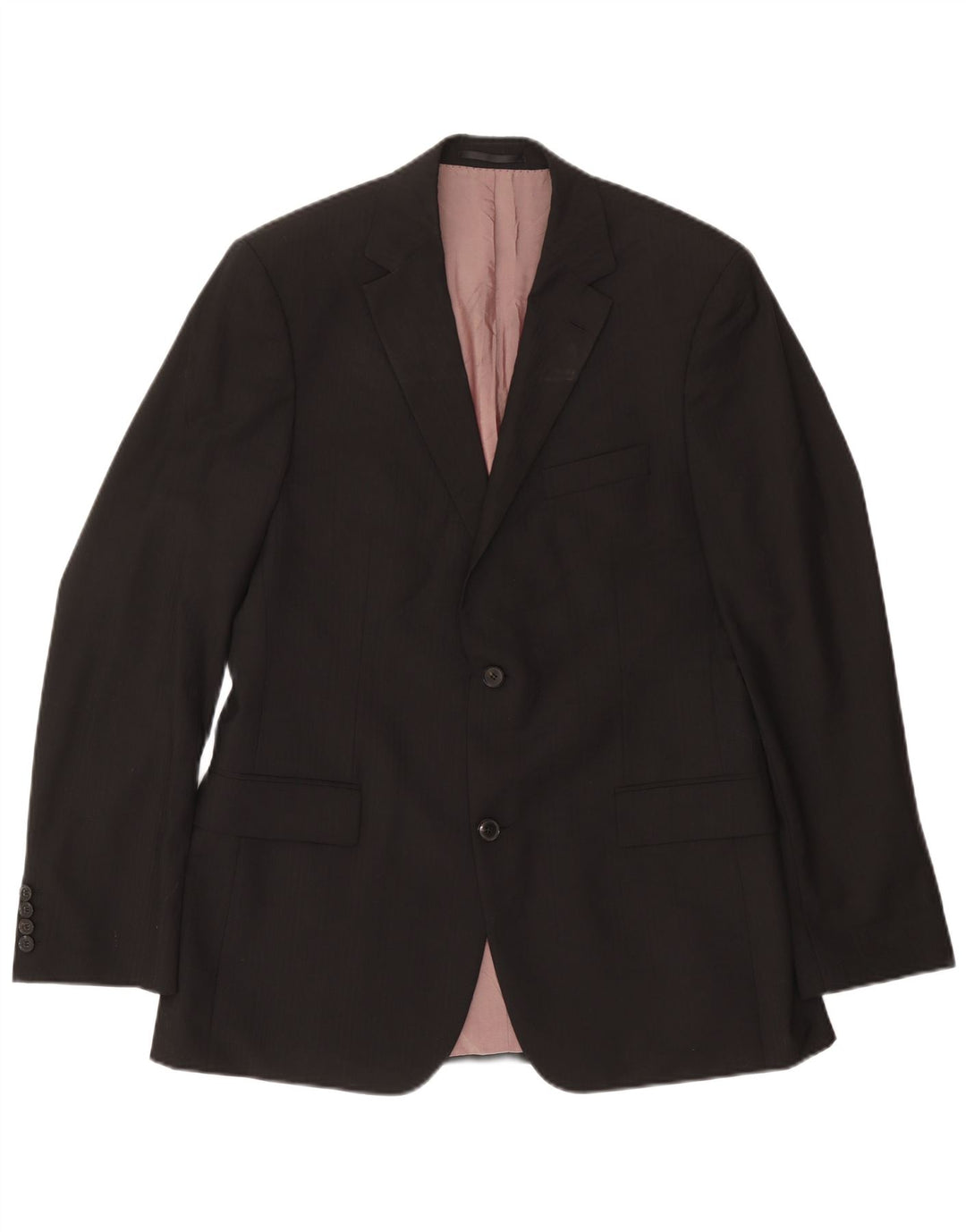 Hugo Boss Mens 2 Button Blazer Jacket Size 102 Large Black Wool