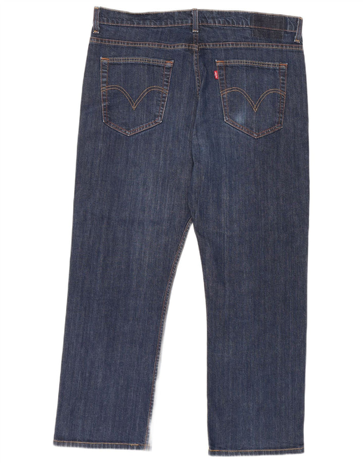 Levi's Mens Straight Jeans W38 L28 Blue Cotton