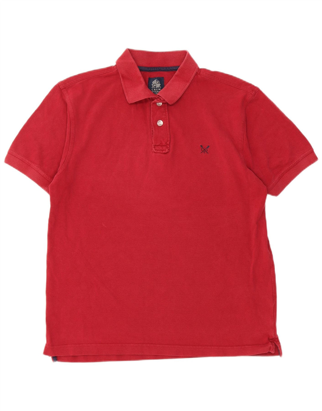 Crew Clothing Mens Polo Shirt Medium Red Cotton