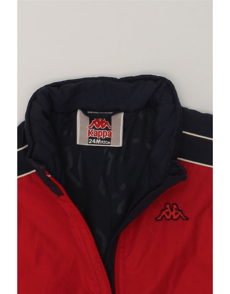 KAPPA Baby Boys Tracksuit Top Jacket 18-24 Months Red Polyamide | Vintage Kappa | Thrift | Second-Hand Kappa | Used Clothing | Messina Hembry 